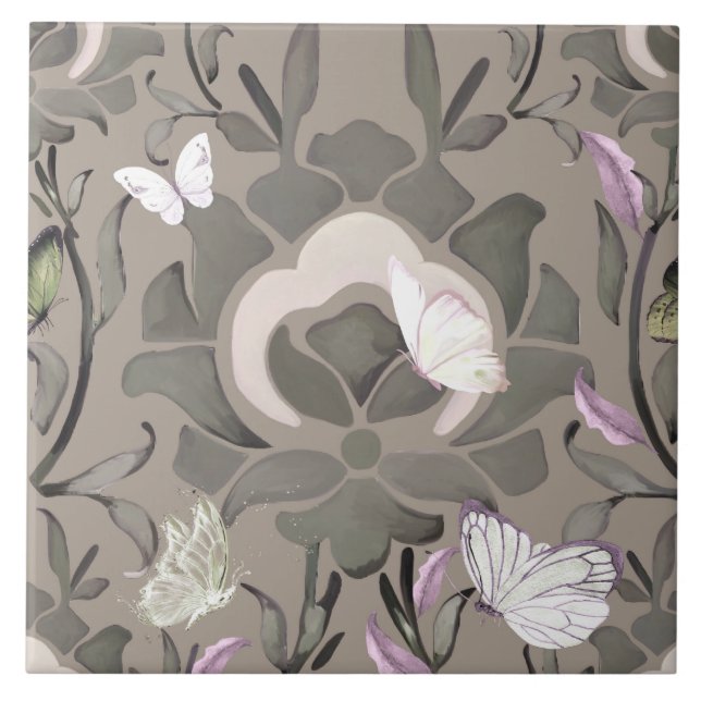 Ornamental flowers,Turkish tiles ,iznik,  (Front)