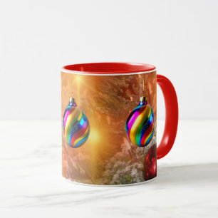 Ornamental Golden Christmas Mug