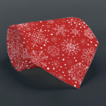 Ornamental Joy Tie<br><div class="desc">Show off your holiday spirit holiday spirit with this bright red Christmas themed tie.</div>