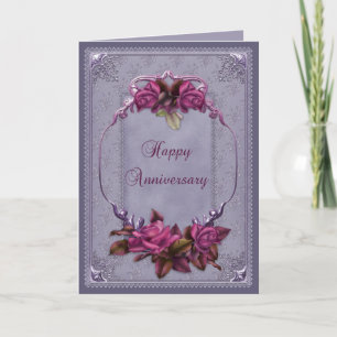 Ornamental Lace Anniversary Card