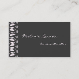 Ornamental Left Edge Business Card