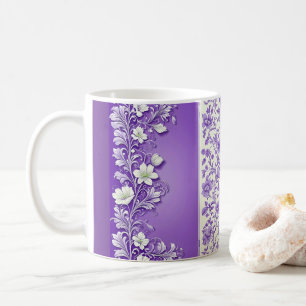 Ornamental Lilac Pattern Coffee Mug
