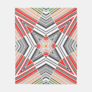 Ornamental Lined: Striped Seamless Background Fleece Blanket