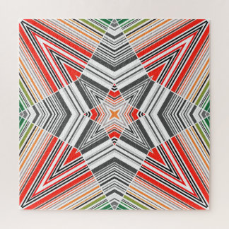 Ornamental Lined: Striped Seamless Background Jigsaw Puzzle