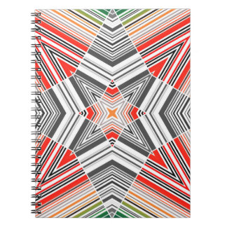 Ornamental Lined: Striped Seamless Background Notebook