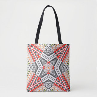 Ornamental Lined: Striped Seamless Background Tote Bag