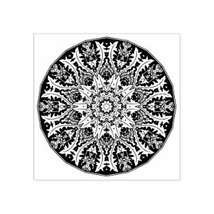 Ornamental Mandala Rubber Stamp
