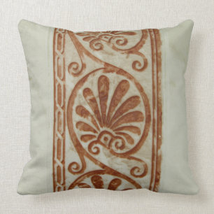 Ornamental Mediterranean Brown Border Cushion