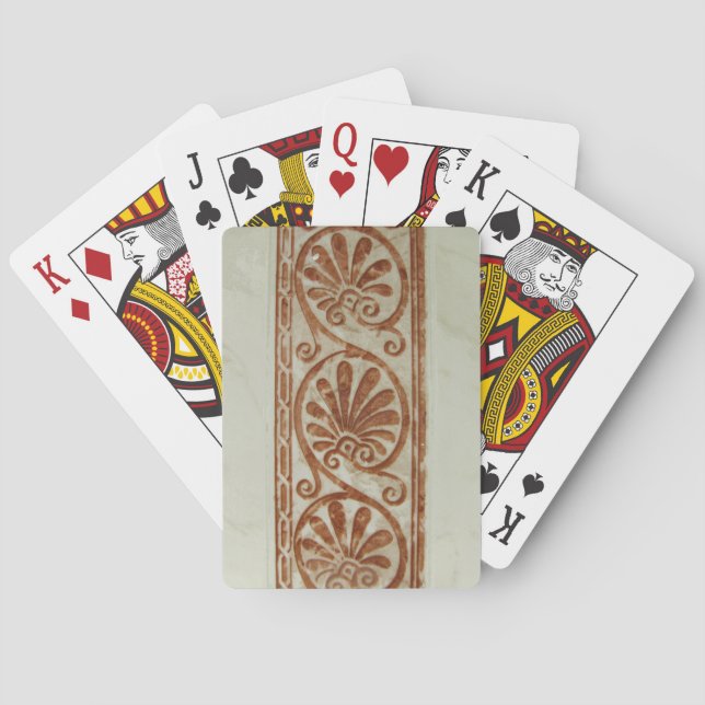 Ornamental Mediterranean Brown Border Playing Cards (Back)