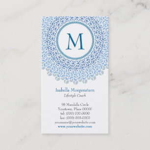 Ornamental Monogram Business Card