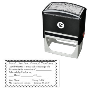 Notary Public Rubber Stamps Self Inking Stamps Zazzle UK