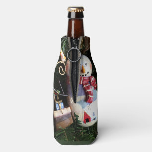 Ornamental Old Fashion Snowman Bottle Cooler