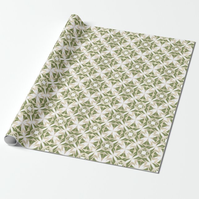 Ornamental pattern, abstract, elegant design wrapping paper (Unrolled)