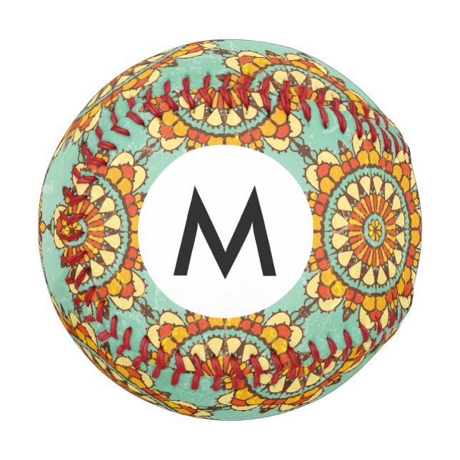 Ornamental pattern baseball (Front Left)