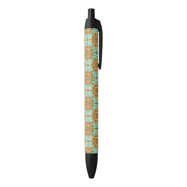 Ornamental pattern black ink pen (Bottom (Vertical))
