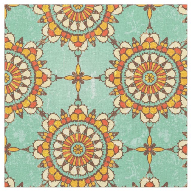 Ornamental pattern fabric (Close Up)