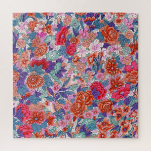 Ornamental pattern in striking colors jigsaw puzzle