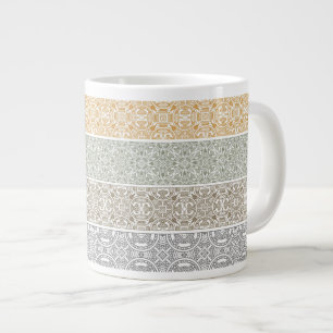 Ornamental pattern large coffee mug