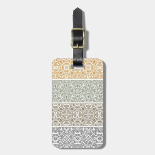 Ornamental pattern luggage tag