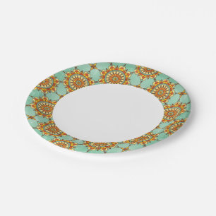 Ornamental pattern paper plate