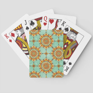 Ornamental pattern playing cards