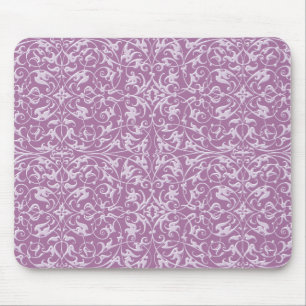 Ornamental Pattern Purple Mouse Mat