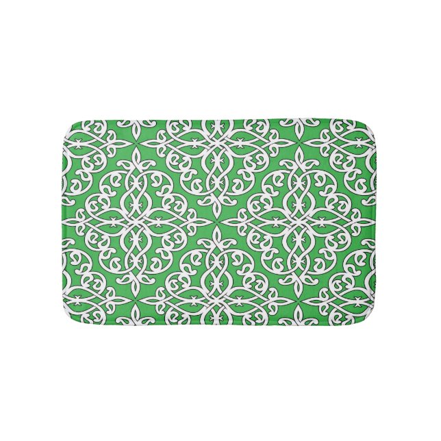 Ornamental pattern, seamless ethnic design. bath mat (Front)