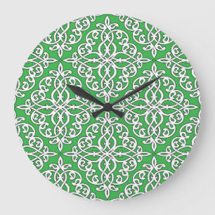 Ornamental pattern, seamless ethnic design. large clock