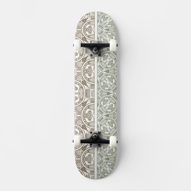 Ornamental pattern skateboard (Front)