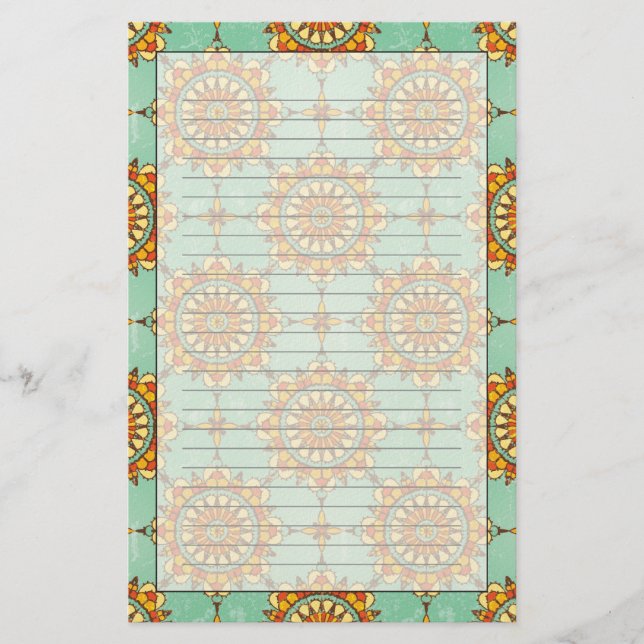 Ornamental pattern stationery (Front)