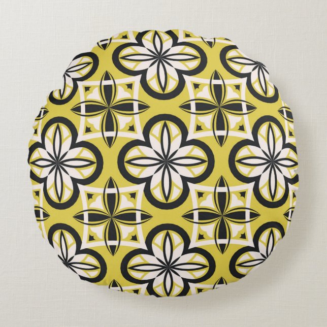 Ornamental pattern. Vintage illustrationabstract,  Round Cushion (Front)