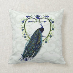 Ornamental Peacock art personalised Cushion