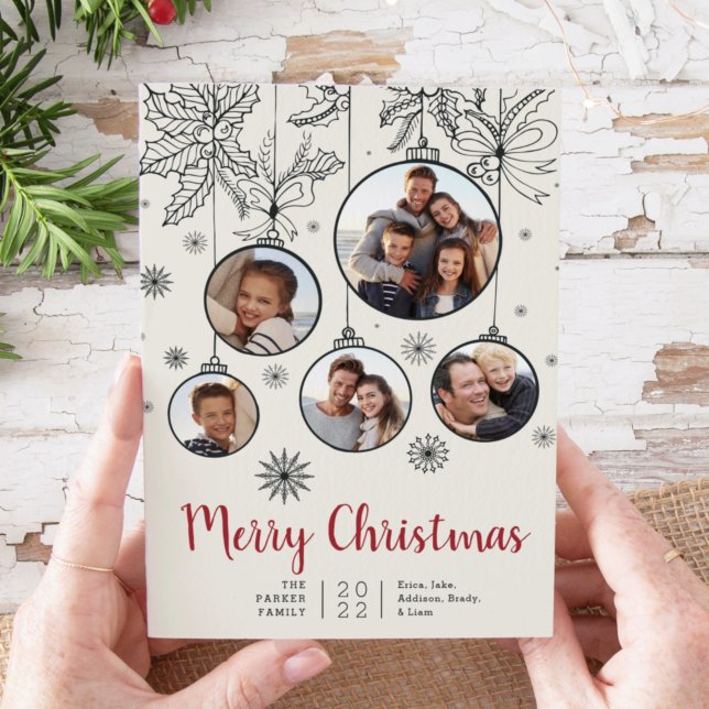 Ornamental | Photo Collage Holiday Card (Creator Uploaded)