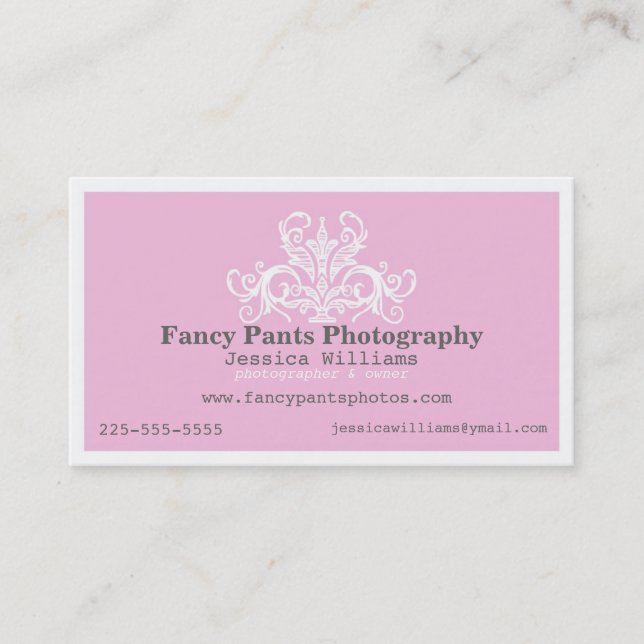 Ornamental Photography Business Card (Front)