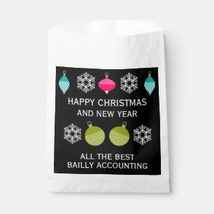 Ornamental Retro Christmas Company Favour Bags