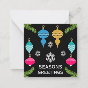 Ornamental Retro Christmas Decorative Ball Card