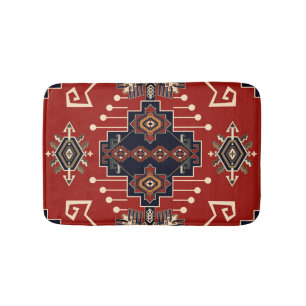 Ornamental Rug Design: Vintage Geometric.