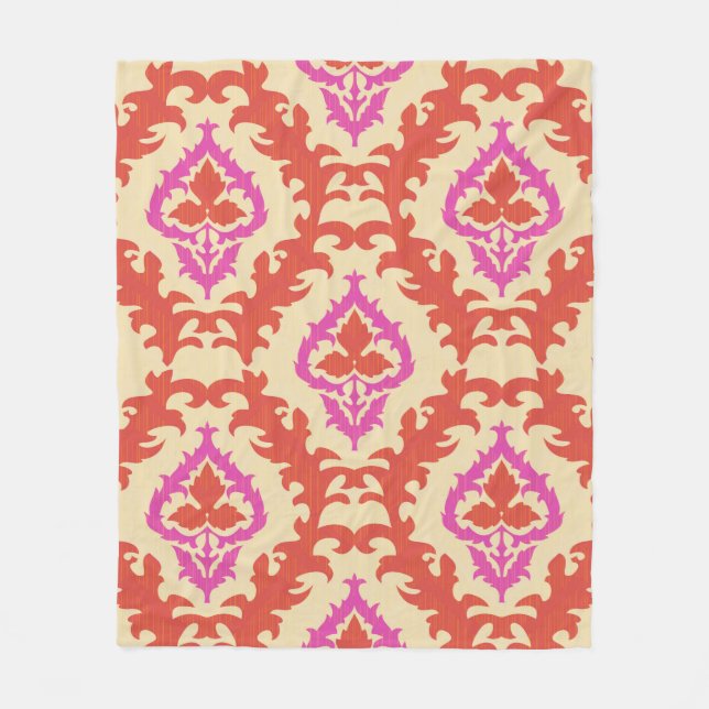 Ornamental seamless pattern with traditional Centr Fleece Blanket (Front)