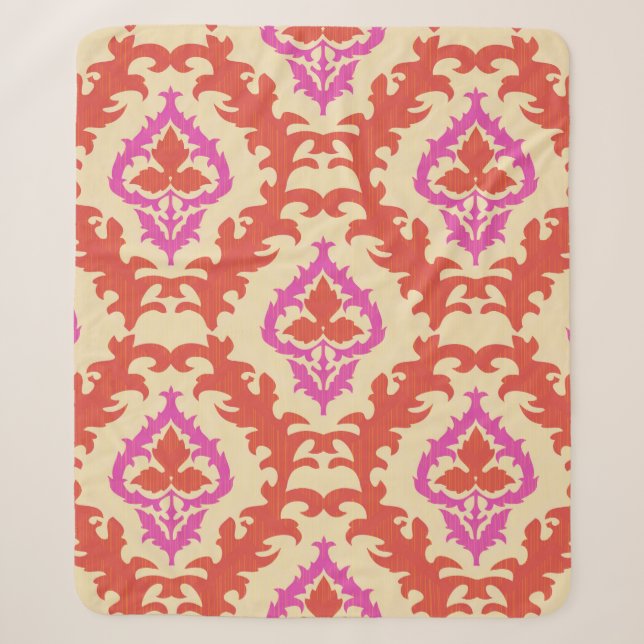 Ornamental seamless pattern with traditional Centr Sherpa Blanket (Front)