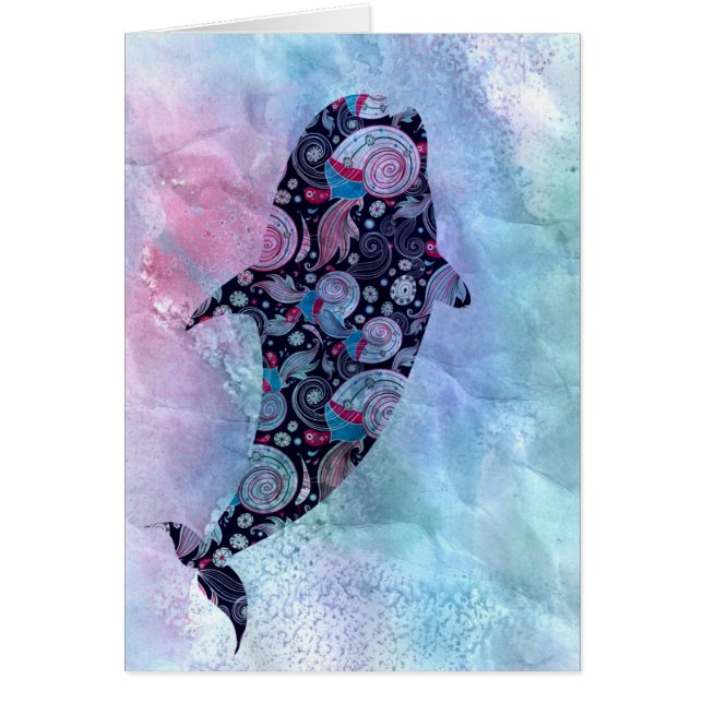 Ornamental Silhouette Whale (Front)
