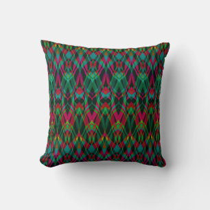 Ornamental style geometric moroccan kaliedoscope m cushion