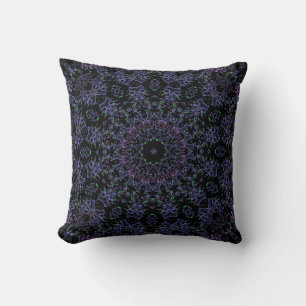 Ornamental style geometric moroccan kaliedoscope m cushion