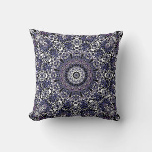 Ornamental style geometric moroccan kaliedoscope m cushion