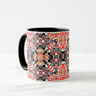 Ornamental style geometric moroccan kaliedoscope m mug