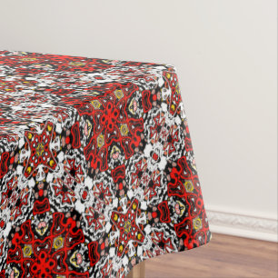 Ornamental style geometric moroccan kaliedoscope m tablecloth