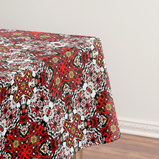 Ornamental style geometric moroccan kaliedoscope m tablecloth (In Situ)