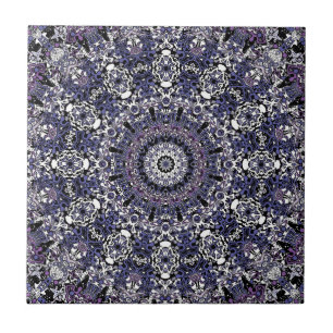 Ornamental style geometric moroccan kaliedoscope m tile