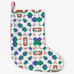 Ornamental talavera mexico tiles decor. Modern Small Christmas Stocking