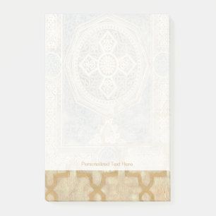 Ornamental Tapestry with Ornate Geometric Design Post-it Notes
