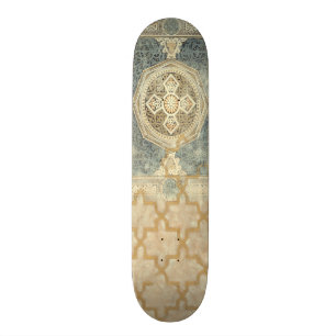 Ornamental Tapestry with Ornate Geometric Design Skateboard